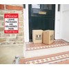 Please Leave Packages and Deliveries Here Sign, Reflective .40 Rust