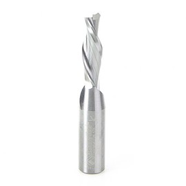 Amana Tool - 46204 Solid Carbide Spiral Plunge 3/8 Dia x 1-1/4 x 1/2" Shank Down-Cut