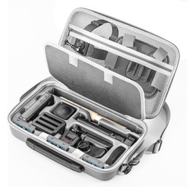 Carrying Case for Insta360 X5, Large Capacity Storage Travel Bag Protective Case Organizer for Insta 360 X5 X4 Accessories, for Charging Hub, Bullet Time Handle, Selfie Stick, with Shoulder Strap