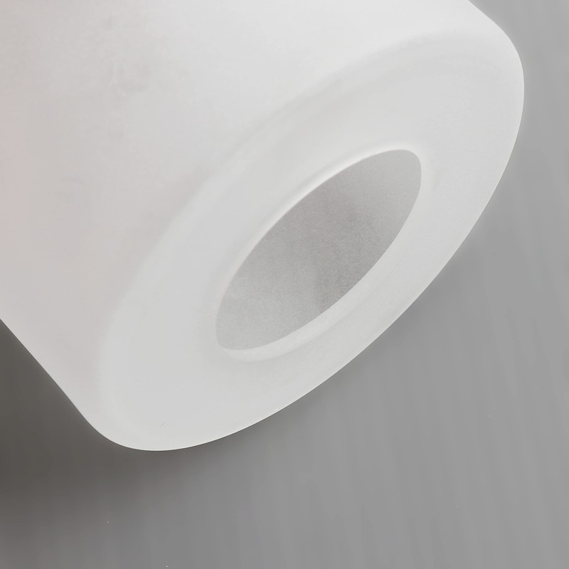Frosted Glass Lamp Shade Replacement with 1-5/8-inches Fitter Opening for