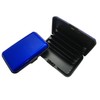 Blue Aluminium Credit Card Holder - Durable and Lightweight