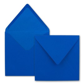 FarbenFroh® Series Square Envelopes Without Window, 15.5 x 15.5 mm Wet sealing for Wedding Cards, Invitations and More