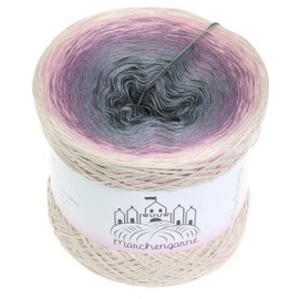 Colour Gradient Yarn, Bobbel Wool, Choice of Sizes, Knitting Wool, Crochet (Kiss Me! – Light Beige Exterior, 300 g/1500 m – 3 Ply)