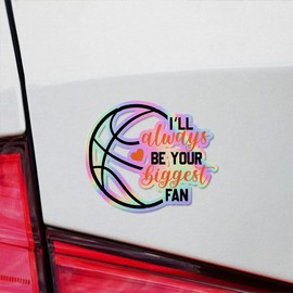 Vinyl Stickers Decals Of I'Ll Always Be Your Biggest Fan - Apply On Any Smooth Surfaces Indoor Outdoor Bumper Tumbler Wall Laptop Phone Skateboard Cup Glasses Car Helmet Mug Door Truck Gifts Decorati