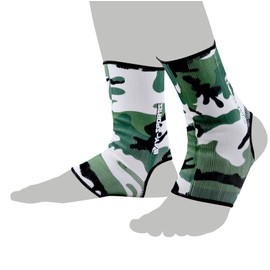 Bay Sports® Camouflage 2X Elastic Foot Bandage – Camouflage Military – Taria Ankle Bands 1 Pair BLACK PINK GREEN CITY Woodland, XS, S, M, L, XL, Bandage Foot Ankle Hock Boots Foot Support Ankle Joint Bandage Ankle Support, Ankle Protector Ankle Support, 