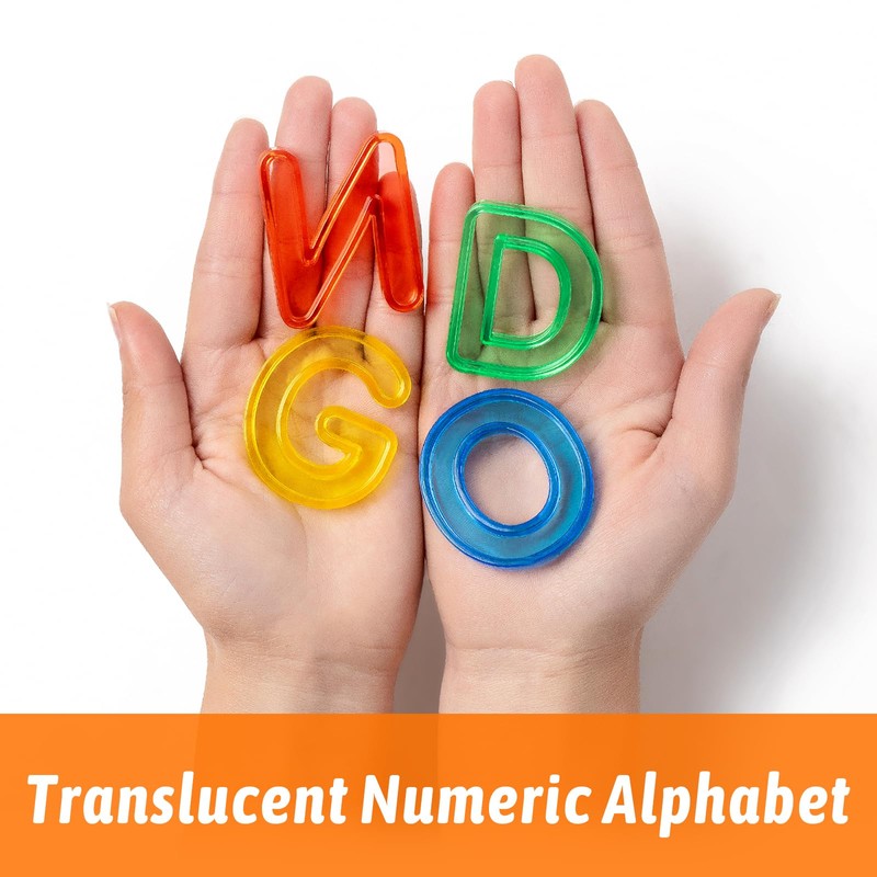 PreTrans 52 Pcs Plastic Capital Letters – 2 Sets of