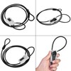 GIYO Anti theft 4-Digit Password Zinc Alloy Lock Steel Cable