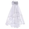Colorful House Flower Girls White First Communion Veil Headband with