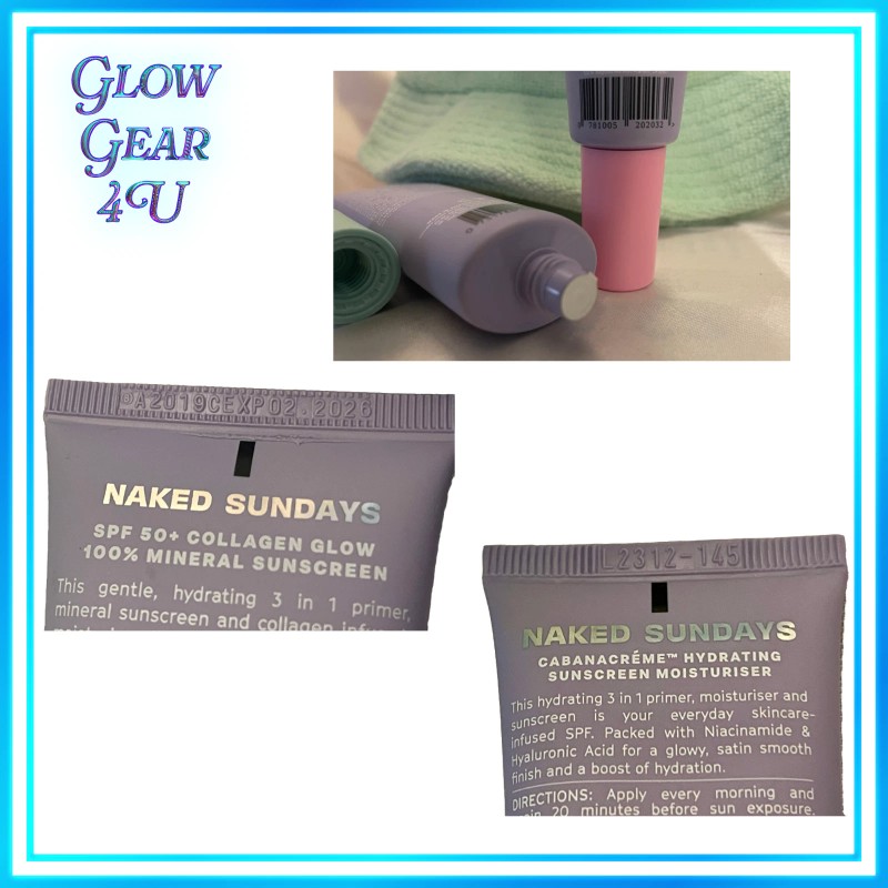 Naked Sundays Collagen Glow Mineral Sunscreen SPF50+ Set