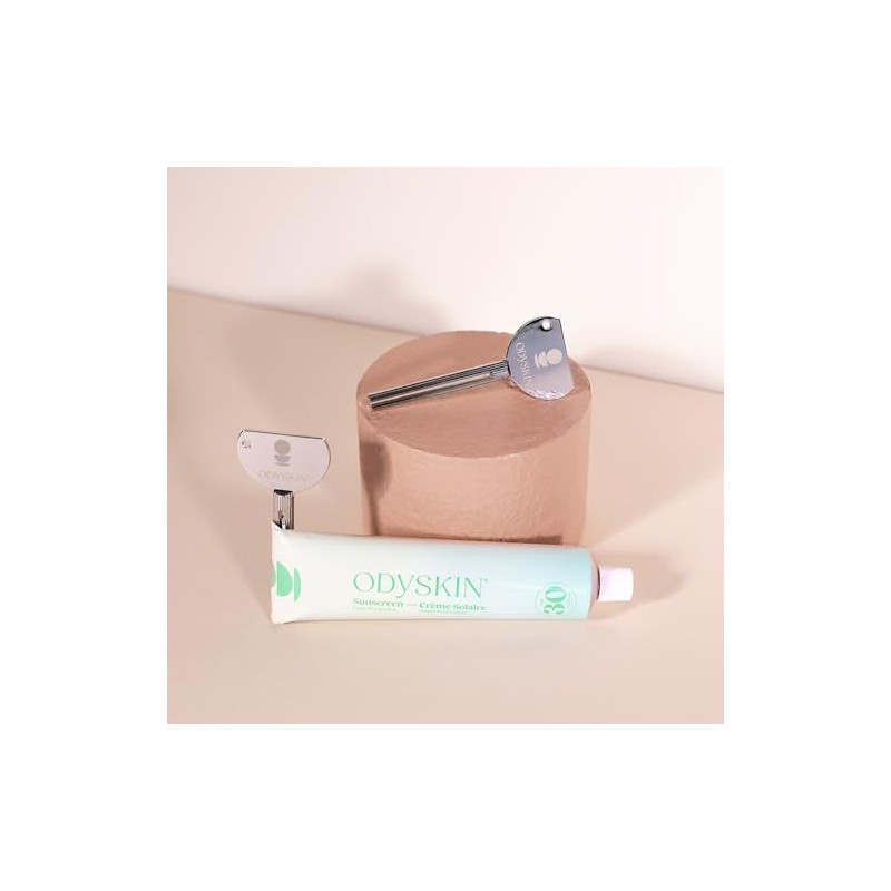 ODYSKIN(オディスキン) チューブスクイーザー,歯磨き粉 絞り器, チューブ絞り, シルバー, チューブを無駄なく使用するのに最適