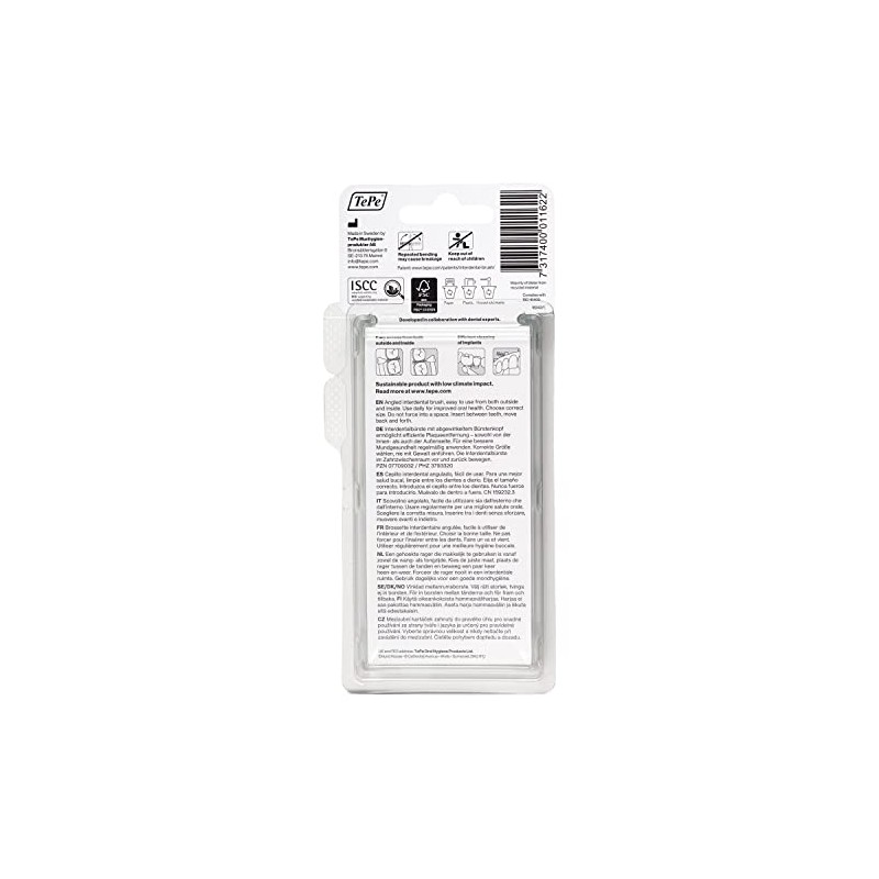 TePe Angle Cepillo Interdental Angulado, Cepillos interdenaltes TePe Verde 0.8mm
