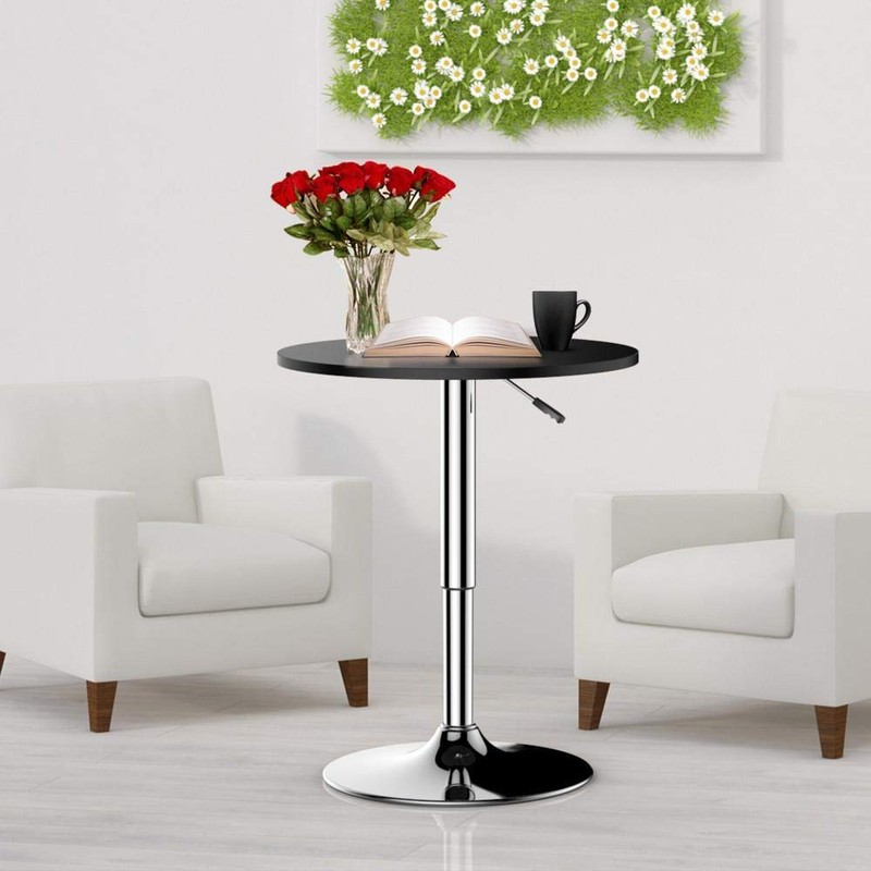 Yaheetech Round Pub Bar Table High Top Table Cocktail Table