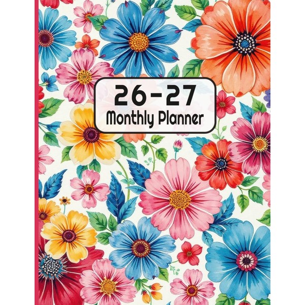 2026-2027 Monthly Planner 8.5 x 11: 24 Months (Jan 2026