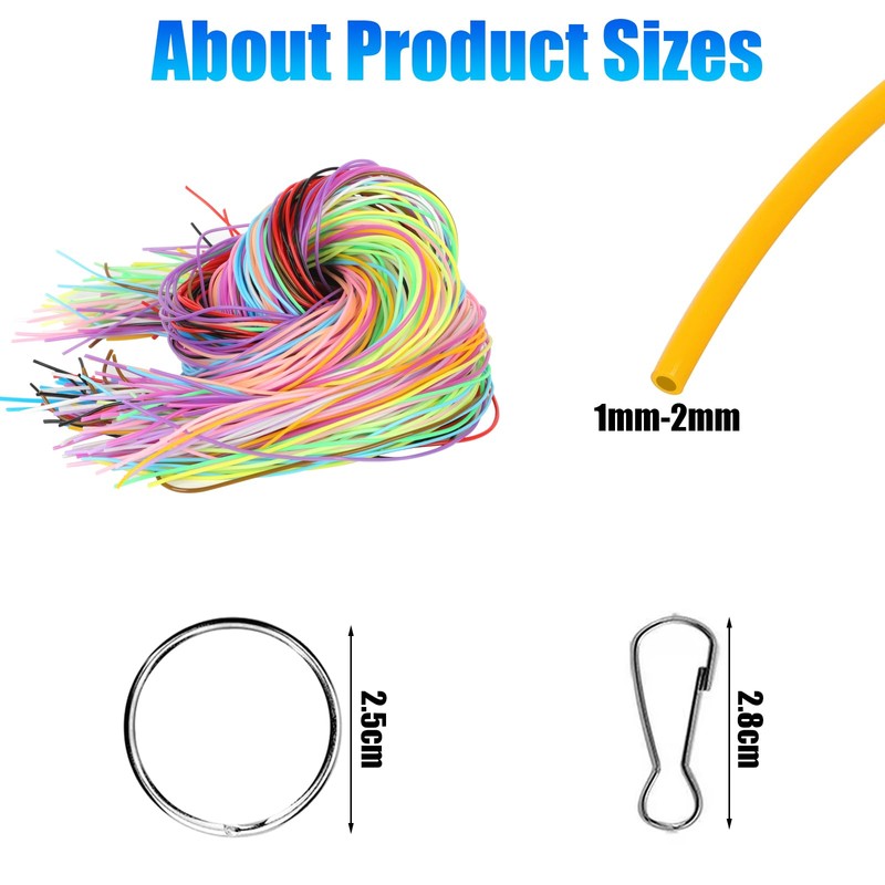 Zanfqvo 200 Pieces Scooby DOO Ribbons - 20 Colours Scoubidou