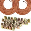 MuHize 25 Ft. 1/4 and 3/16 Brake Line Kit -