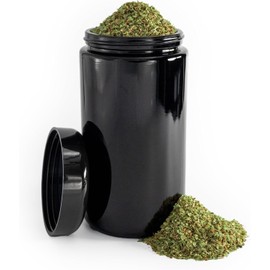 Infinity Jars 500ml (17 fl oz) Airtight UV Glass Jars Smell Proof, Antistatic, Light Blocking Containers for Herbs, Coffee, Tea & Spices Durable, Refillable & Travel-Friendly Storage