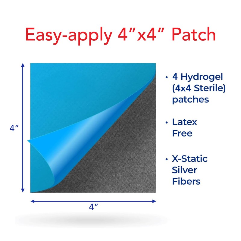 SilverSeal Burn and Wound Dressing | Hydrogel Pads with X-Static