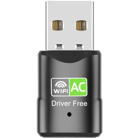 MOCOFLY Antena WiFi USB, Adaptador de Red Inalámbrica, Tarjeta de Red Inalámbrica de 2.4Ghz / 150 Mbps y 5 GHz / 433 Mbps, para PC Windows 11/10/8.1/8/7, MacOS 10.11-11.6, Linux 2.6.18-5.3