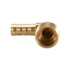 sourcing map Brass Barb Hose Fitting, 90 Degree Elbow 10mm