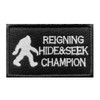 Antrix Reigning Hide and Seek Champion Tactical Military Emblem Badge