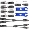 LxcshLjx MC4 Solar Panel Connectors, 5 Pair Male/Female Waterproof Solar