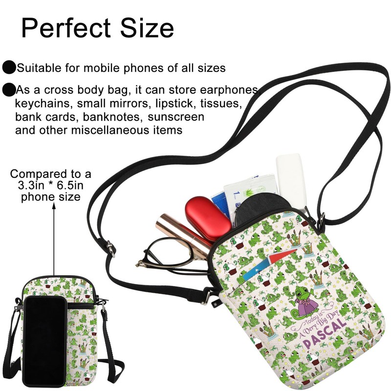 MYSOMY Rapunzel Pascal Crossbody Bag Pascal Lover Gifts Today Is