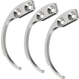 SILHOL 3 Pack Security Tag Remover, Heavy Duty Spring Steel Manual EAS Detacher Tool, Anti-Theft Tag Unlocker for Retail Stores, Supermarkets and Loss Prevention (Silver)