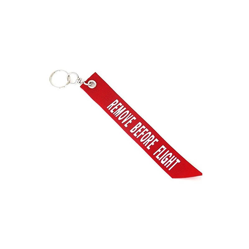 [Flying Dog] Remove Before Flight (Red) Keychain Tag Keychain, red