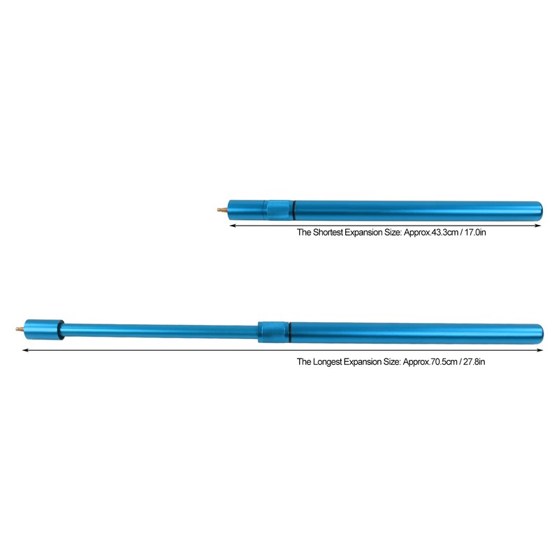 17 Inch Aluminum Alloy Pool Cue Extender Telescopic Billards Stick