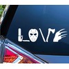 WSQ Love Horror Movies Sticker Transparent Vinyl Decal Sticker Premium
