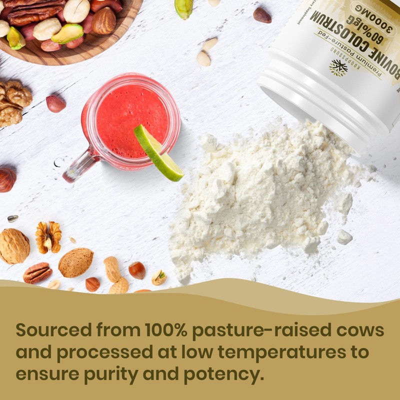 Kroppssund Bovine Colostrum Powder Supplement 3000 mg - Extra High