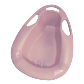 Medegen H113-10 Commode Stackable Bedpan with Handles, Dusty Rose, 1.9L Capacity, 15" x 11.4" x 4.6" x 2.6" Size, Pack of 50