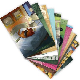 Inkognito Set of 10 No. 2 - Humorous Cats | Postcards A6 | Pack of 10 Kittens with Joke and Charm Beautifully Illustrated