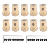 Pack of 10 8 mm Brass Hexagonal Shaft Coupling Motor