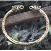 Windalf Large Men's Bronze Bangle Hugin & Munin Diameter 6.7