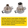 ElekTek Brass B22 Batten 67mm Base BC Bayonet Cap Lamp