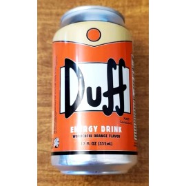 Fox The Simpsons DUFF Energy Drink 12 OUNCE Orange Can!BRAND NEW!CHECK OUT STORE!!!