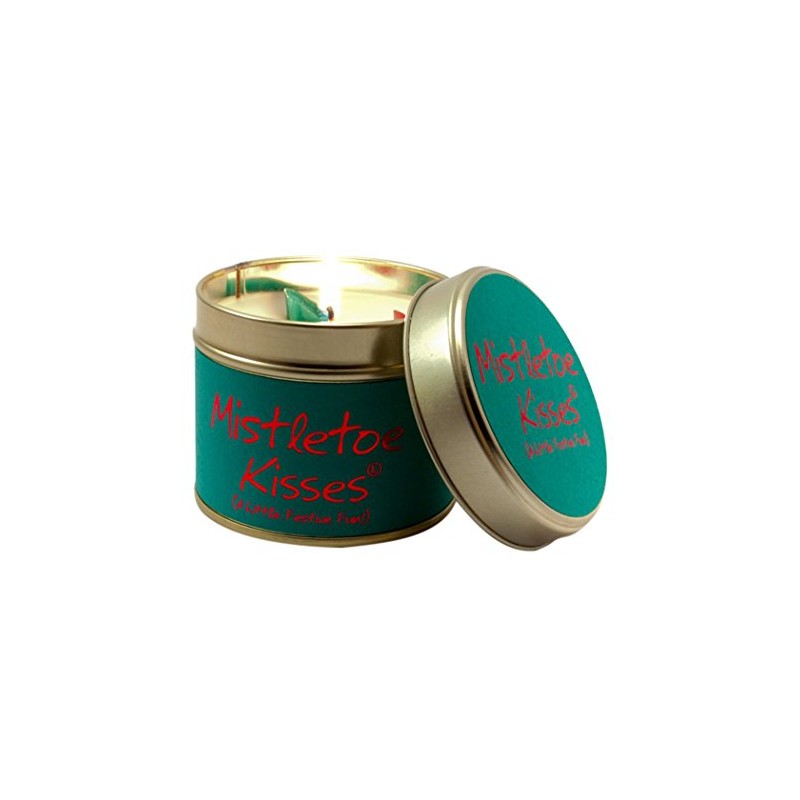 Lily Flame Mistletoe Kisses Tin, Blue
