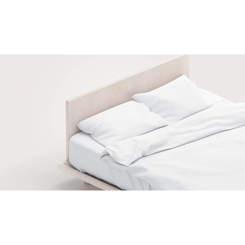 Waterproof Pillow Protector 2 Piece Set - Queen Size, Zippered