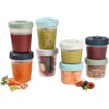 BÉABA, Set of 8 Storage Containers, Clip, Stackable Containers, 100%