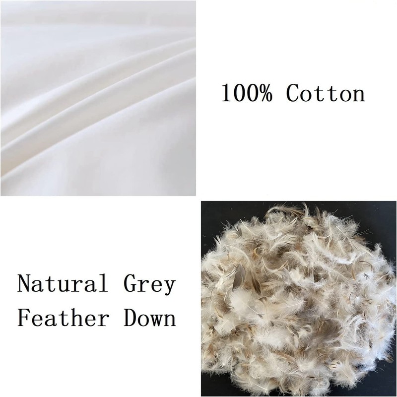 Goose Down Feather Pillows Hotel Collection Bed Pillow for Sleeping,100%