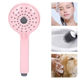 CYSFETENA High Pressure Shower Head for Bathroom, Hand Showers with 2 Modes ABS Material Rust Resistant, Splash Guard Shower Head for Children, Seniors and Pets