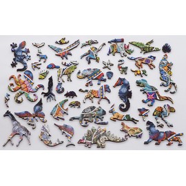 Wooden Jigsaw Puzzle for Adults - from The Tide Pools to The Stars - 503 Unique Wooden Pieces by Nautilus Puzzles. Made in The USA
