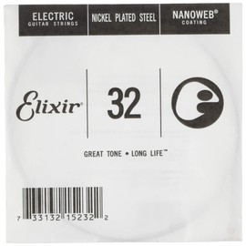 Elixir® String Electric Guitar Single String with Nanoweb® Coating (.032)
