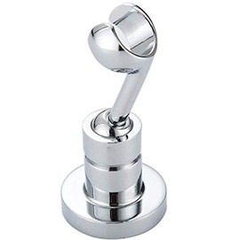 TINTON LIFE Universal Bathroom Adjustable Shower Head Wall Mount Holder Base Removable Bracket Shower Head Adapter for Kids or Adults(Semicircle Silver)