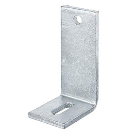 Adjustable Bracket with Slot for Fixing in Concrete Galvanized 80 x 150 x 60 mm / 1 Stk.