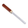 Guitar Fret Crowning File Chrome Plated Solid Wood Handle Fret