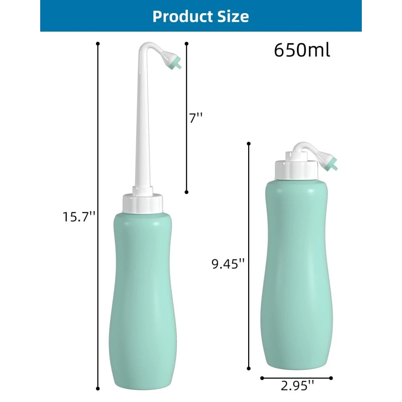 Hibbent Portable Travel Handheld Bidet Sprayer Personal Hygiene Bottle Spray