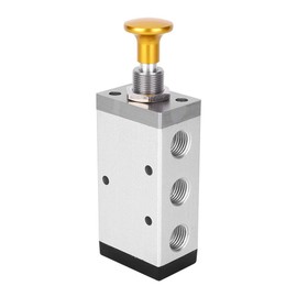 Pneumatic 1/4" PT 2 Postion Air Hand Lever Operated Valve Pneumatic Controls Air On or Off Control Mechanical Valve(4R310-08)
