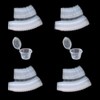 MIUPOO Round Sauce Cups, Plastic Sauce Cups, Transparent Sauce Cups,